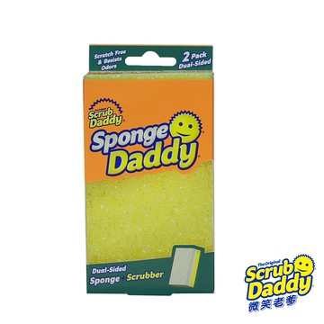 《Scrub Daddy微笑老爹》雙面小妹菜瓜布-彩色2入