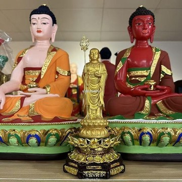 免運 蓮花臺鍍金彩繪佛像坐墊佛堂加高增高莊嚴金剛佛臺擺件吉祥金蓮臺