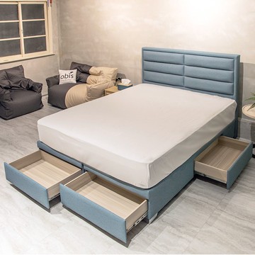 【obis】Cardi卡迪超耐抓貓抓皮單抽收納床底特大6*7尺訂製顏色