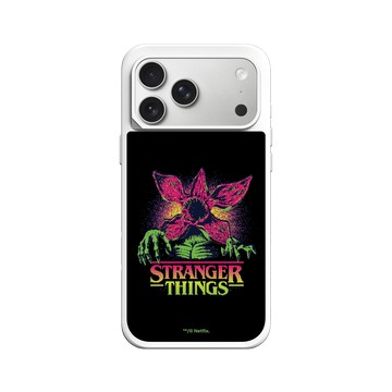 iPhone 17 Pro Max SolidX 白 - Stranger Things - 霓虹魔神