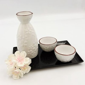 日本shinacasa-立體浮雕櫻花清酒杯40ml(1入)