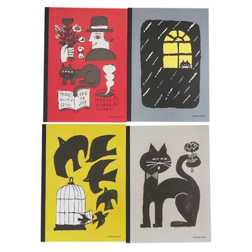 KOKUYO 國譽 插畫家系列筆記本 Set A5 B5 8mm行距橫線  AKIYAMA  4本