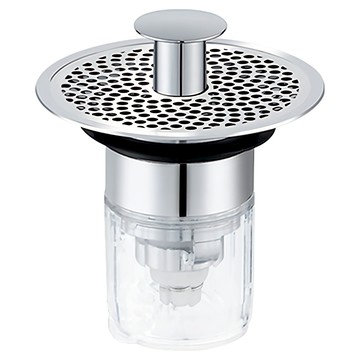 WIDE VIEW 洗手台防臭彈跳過濾漏水塞 黃銅、不鏽鋼、ABS材質  1個