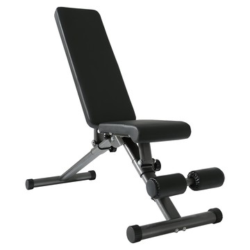 二合一健身椅 FL012  優選皮革鋼材珍珠棉，承重300Kg  1個  黑色