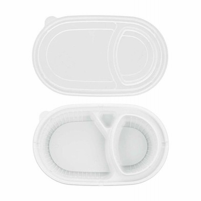 夢彩ごぜん TSR-カレー容器（50枚入）本体・蓋セット 白