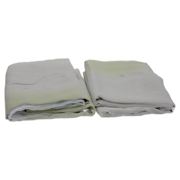 小銅板 雙層簍空窗廉 2片  100 x 130cm  黃綠色