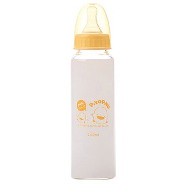 黃色小鴨 玻璃奶瓶 240ml【德芳保健藥妝】