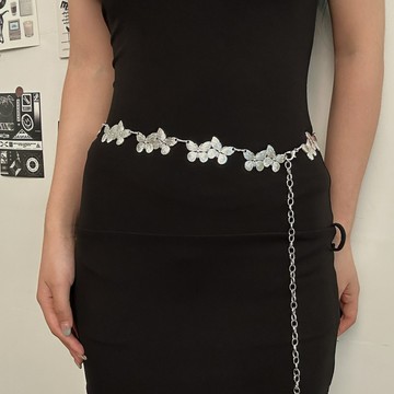 【台灣公司 可打統編】免運 蝴蝶腰鏈女小眾設計感金屬鏈條韓版jk制服配飾ins百搭y2k金屬腰帶 可開發票 全館五折 工廠現貨直銷 新品特價 z9211