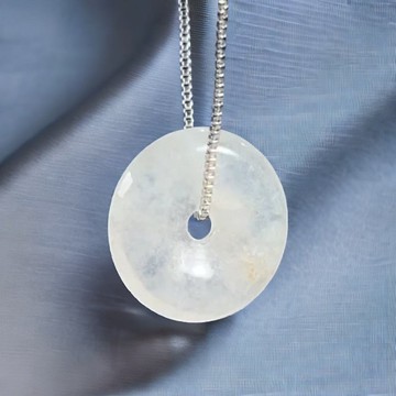 【願‧平安】冰種翡翠平安扣吊飾 | 天然緬甸玉翡翠A貨 | 送禮