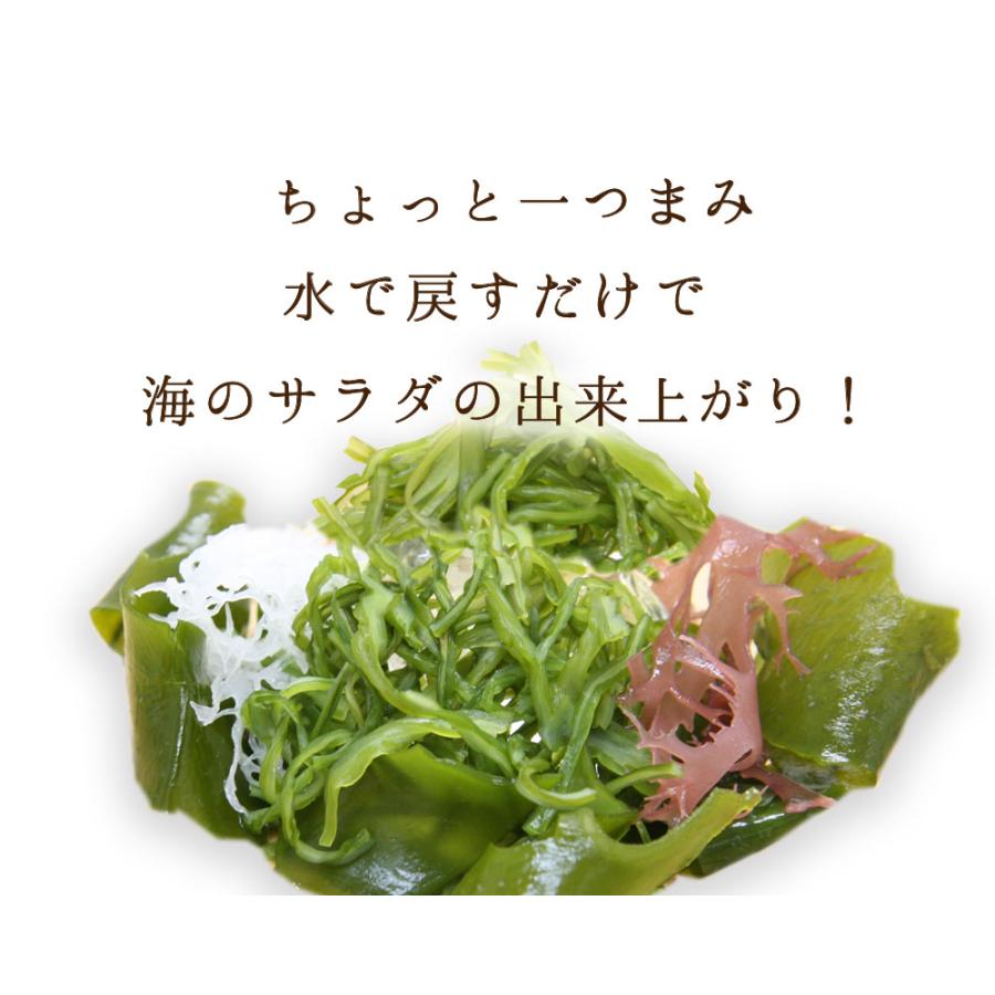 海藻サラダ 国産 50g 2袋セット メール便 送料無料 三陸産わかめ 茎わかめ わかめ 赤とさか 白とさか 国産 ダイエット 無添加 一人暮らし 時短 調理 食品 惣菜