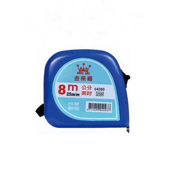 徠福 彩色 8M 鋼捲尺 25m/m 公英 /個 NO.4093