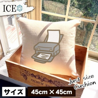 資源 おもしろ クッション おしゃれ 45 45cm カバー リネン 白 シンプル 正方形 北欧 かわいい シュール 綿100 面白い ゆるい プレゼント カッコイイ 通販 Lineポイント最大get Lineショッピング