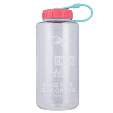 CHUMS Booby Bottle 1000ml攜帶式冷水壺 透明/粉紅-CH622125W112