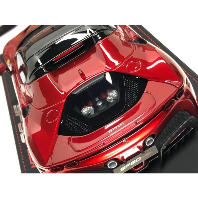 BBR 1/18 Ferrari SF90 stradale Spider closed Rosso fuoco