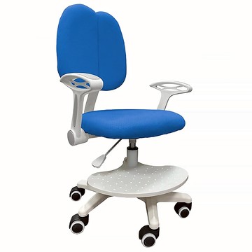 E-home 幼幼多功能兒童成長椅  OA網布+泡棉  尼龍六爪腳  59 x 55 x 90-112cm  藍色