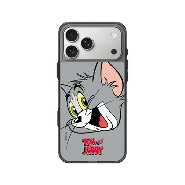 iPhone 17 Pro Max Clear (相機按鈕) 酷墨灰 - 湯姆貓與傑利鼠 Tom and Jerry - 大臉湯姆貓