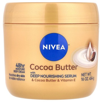 Nivea, 身體霜，可可脂，15.5 盎司（439 克）