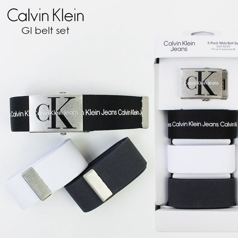 Calvin Klein Jeans カルバンクライン ジーンズ メンズ GIベルト セット CKロゴ バックル ベルト ガチャベルト  11KJ030003 | LINEブランドカタログ