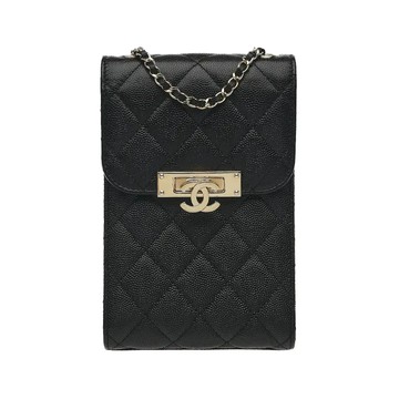 CHANEL A84051 經典荔枝紋口蓋包手機包(2018)