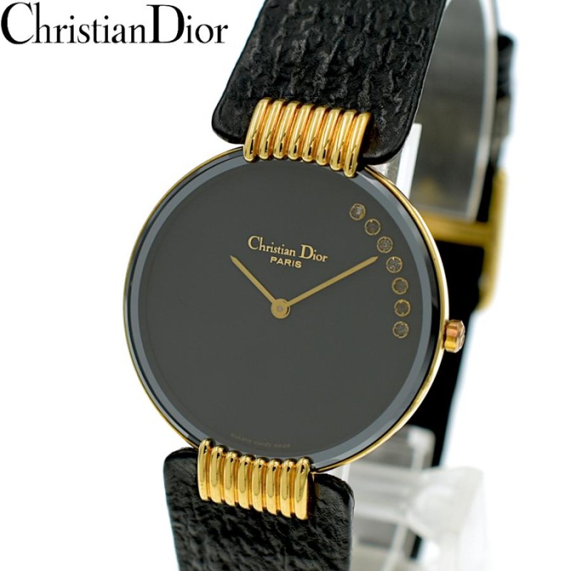 Christian Dior クリスチャン・ディオール バギラ ブラックムーン 47 153-3 QZ クォーツ メンズ腕時計 ゴールド【A02387】  | LINEブランドカタログ