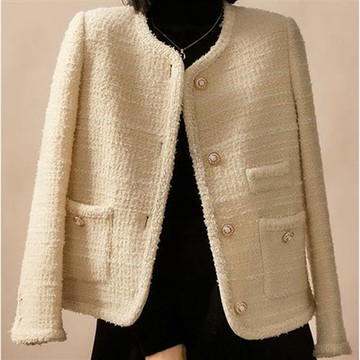 【巴黎精品】現貨+預購 頂級法式毛呢外套毛呢大衣OL西裝小香風外套寬鬆秋冬大碼休閒女裝-羊毛氣質a1lk12