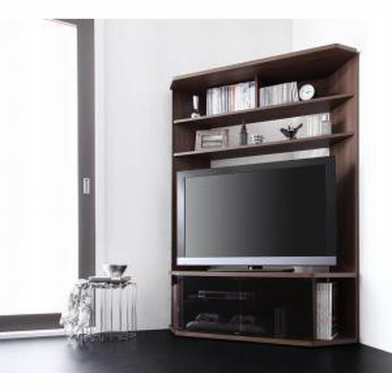 ハイタイプ コーナータイプ テレビ台 薄型 Dvd ゲーム 大容量 配線 キャスターダーク ブラウン 茶色 ウォールナット 通販 Lineポイント最大1 0 Get Lineショッピング
