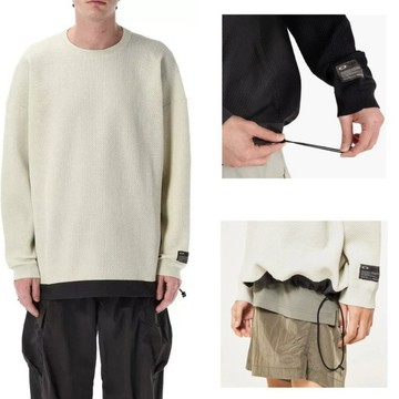 【TACKSTHGOOD】OAKLEY FGL Peak Sweater 1.0 華夫格 針織 長袖 上衣 黑 米白