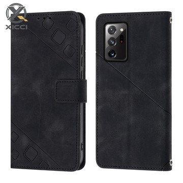 SAMSUNG XICCI 皮革翻蓋適用於三星 Note 20Ultra 20 10Plus 8 9 10 S9 S8