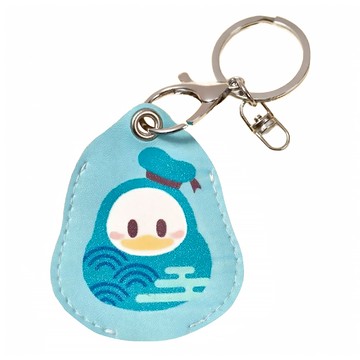 Donald Duck 唐老鴨 福倒翁系列 雙面兩用感應扣鑰匙套 7*5.5cm 迪士尼正版授權  CA918-3  唐老鴨黛西  1個