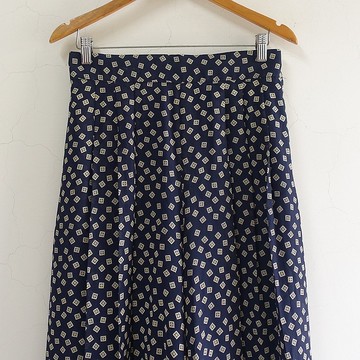 │Slowly│Vintage/小方格/古著寬褲