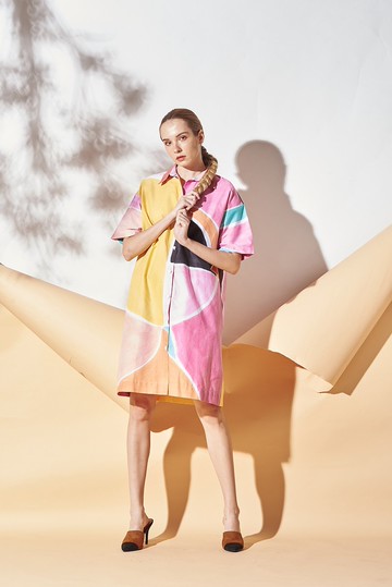 Dress Shirt Cotton Hand Paint Art&Decor