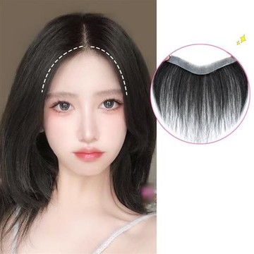 【米蘭精品】現貨+預購 女假髮髮片全真髮透氣假髮片輕量免打理隱形增髮量假髮接髮-補充髮際線2款74kb14