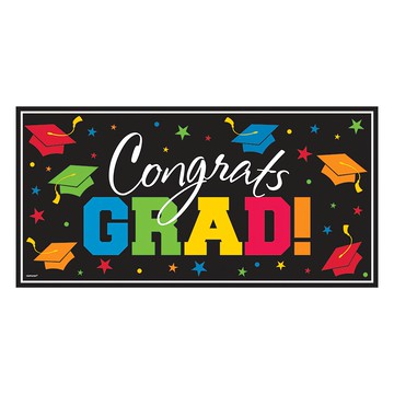 Amscan 派對城 佈置條  恭喜畢業 彩虹  1條