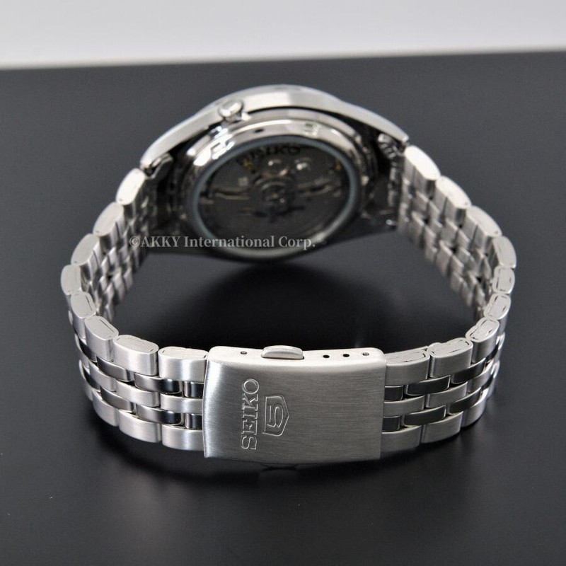セイコー SEIKO 5 腕時計 海外モデル 自動巻き シルバー文字盤