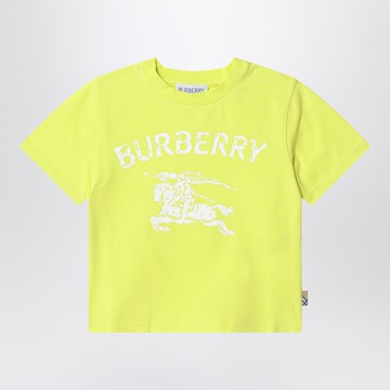 Lemon yellow cotton T-shirt with EKD