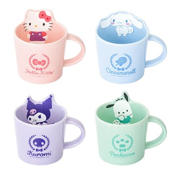 【優貝選】三麗鷗卡通明星 酷洛米/美樂蒂/大耳狗/帕恰狗 造型陶瓷馬克杯