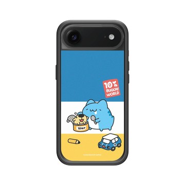 iPhone Air Mod NX -邊框背蓋組合 (相機按鈕) 黑 - 貓貓蟲咖波 Bugcat Capoo - 10th咖波開箱狗狗罐罐