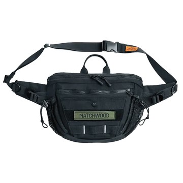 Matchwood MAX斜背腰包  420D輕量化防水尼龍帆布  容量5.2L  30 x 22 x 8cm  碳灰款