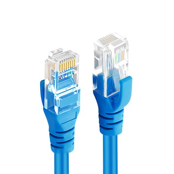 UniSync Cat6 超高速乙太網路傳輸線 32AWG線徑 1000Mbps  2m  藍色  2條