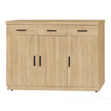 【MUNA家居】584型4尺餐櫃/碗盤櫃/共三色梧桐色