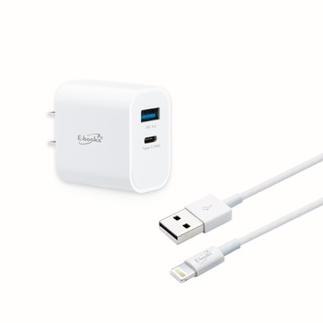 【台灣製造】B79 20W PD+QC3.0快速充電器贈 Lightning 充電傳輸線1.2M