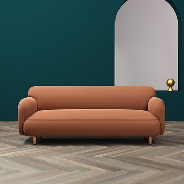 免運 北歐輕奢ins科技布藝雙人沙發小戶型簡約現代家用客廳公寓沙發114M