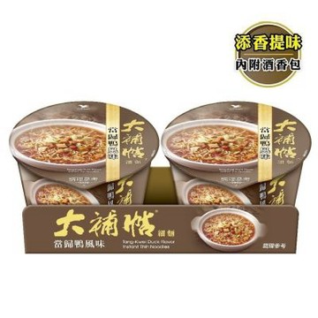 大補帖 當歸鴨風味細麵碗102gx2入/組