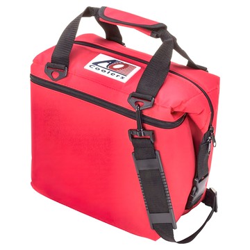 AO Coolers 12罐型 經典帆布保冷包  36 x 30 x 18cm  紅色  1個