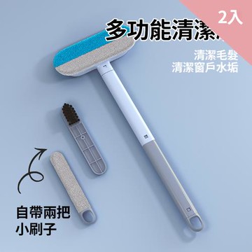 CS22 二合一玻璃清潔寵物除毛刷-2入
