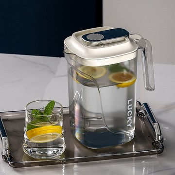 海興夏季大容量冷水壺 家用冰箱泡茶果汁壺飲料水果茶壺便攜水杯 收納 置物