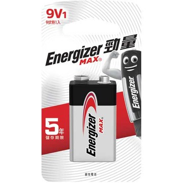 勁量 鹼性電池 9V 1入