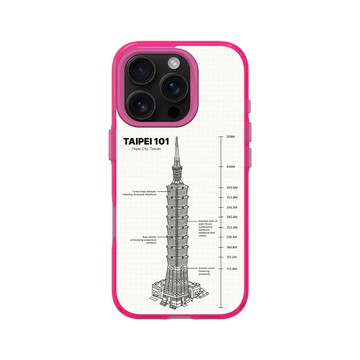 iPhone 16 Pro Clear 粉漾桃 - 台北101 - 台北101-建築圖紙