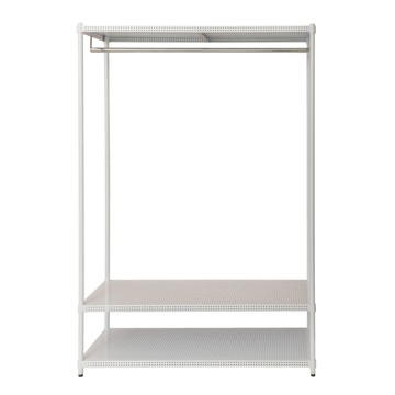 【dayneeds】極致美學 120x45x180 三層沖孔烤白單桿衣櫥