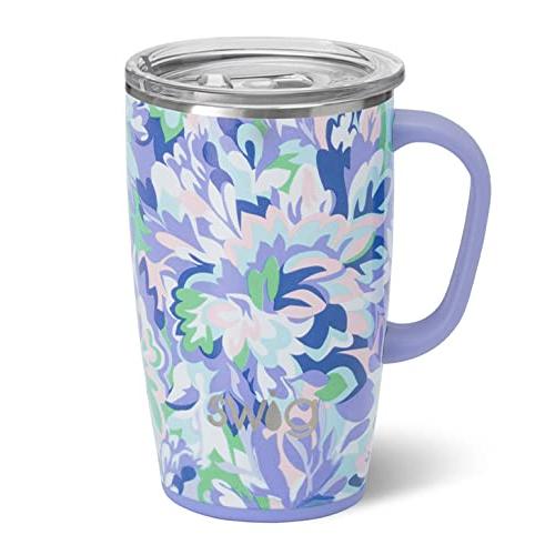 Swig Life Travel Mug 18oz Insulated Tumbler with Handle and Lid 並行輸入品